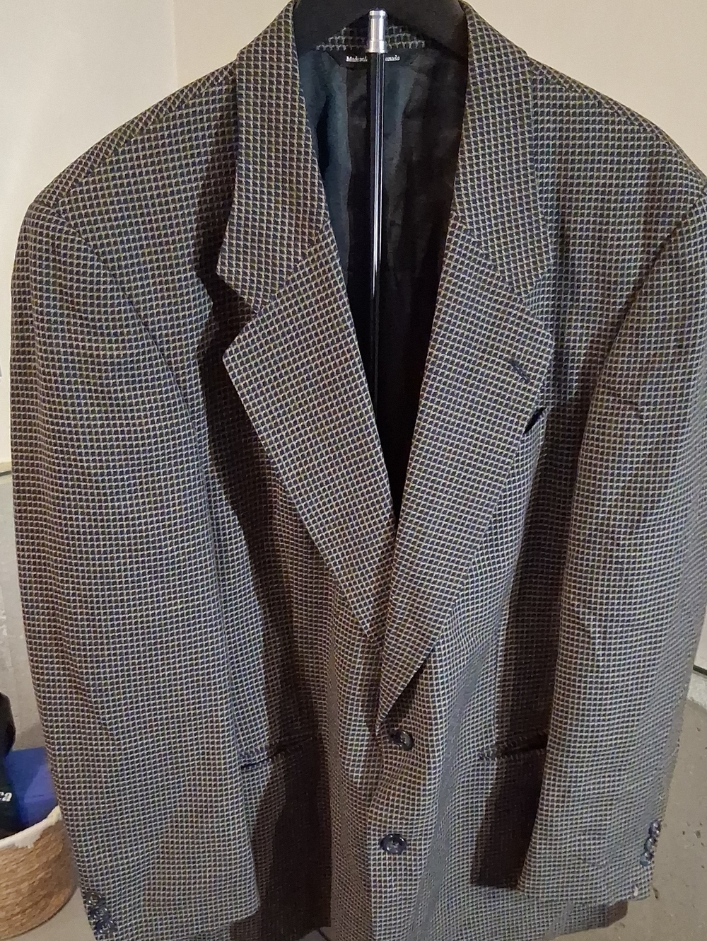 Vintage Jack Victor Houndstooth Blazer - Classic Black and Brown